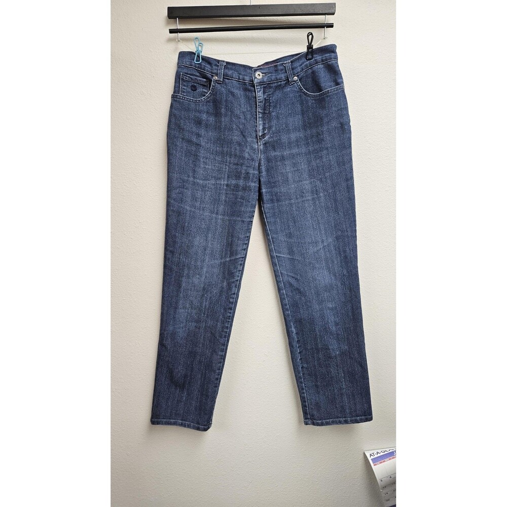Gloria Vanderbilt Jeans Womens 8 Blue Denim Capri Cropped Medium Wash Ankle